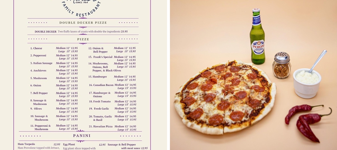 MARCO'S ITALIAN RESTURANTE Menu